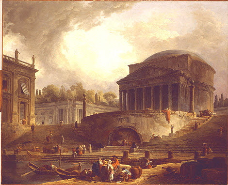 Vue du port de Ripetta, à Rome, image 4/4