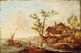 Paysage avec une barque, image 2/2
