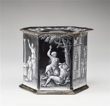 Salière hexagonale : La Faiblesse masculine, image 5/8