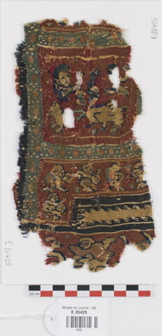 décor de textile ; fragment