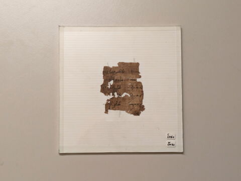 papyrus documentaire ; fragment