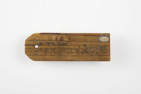 étiquette de momie en palette