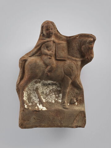 figurine d'Harpocrate cavalier ; figurine d'Harpocrate guerrier