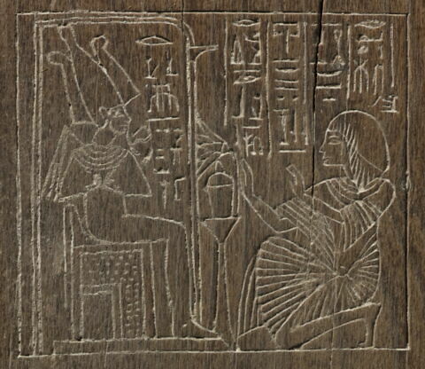 palette de scribe en règle à 2 cupules rondes, image 3/3
