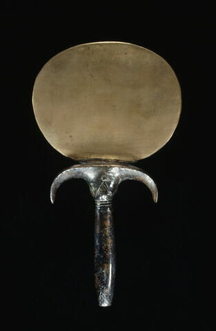 miroir en disque aplati ; miroir à manche papyriforme, image 3/3