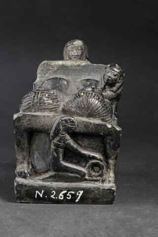 serviteur funéraire gisant double ; figurine, image 4/5