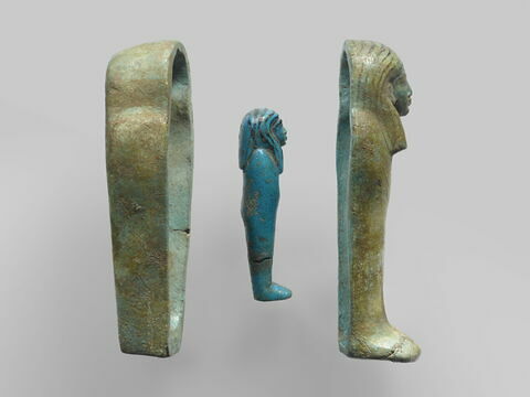 serviteur funéraire momiforme ; sarcophage à serviteur funéraire, image 3/4