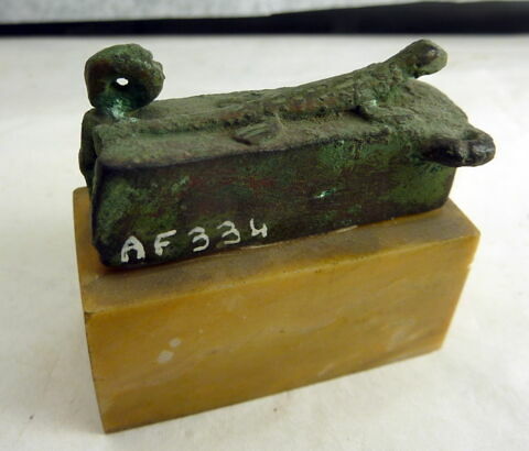cercueil de lézard ; figurine