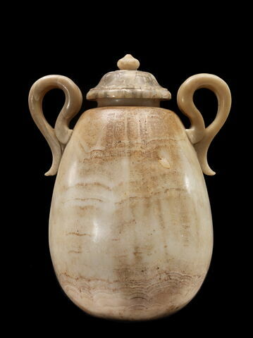 alabastron ; couvercle de vase