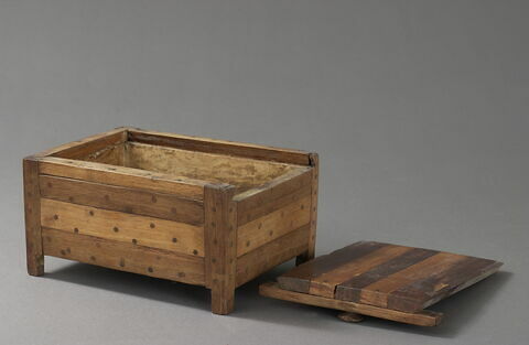 boîte rectangulaire à pieds ; couvercle de boîte pivotant, image 3/3