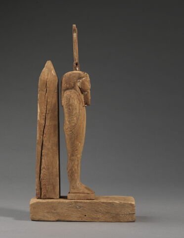 figurine d'Osiris à l'obélisque ; statue de Ptah-Sokar-Osiris, image 3/6