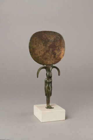 miroir à manche figuré ; miroir en disque aplati, image 13/16