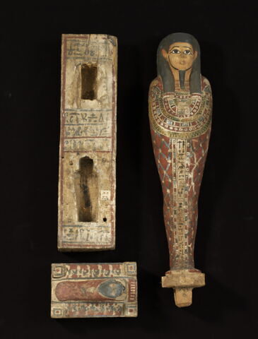 statue de Ptah-Sokar-Osiris ; figurine d'oiseau akhem, image 2/13