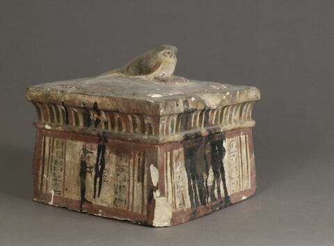 coffret funéraire  ; sarcophage de faucon