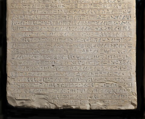 stèle cintrée ; stèle à deux registres, image 4/4