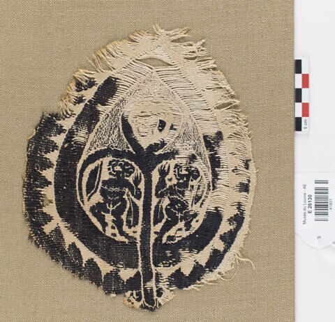 décor de textile ; fragment