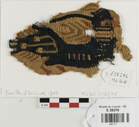 décor de textile ; fragment