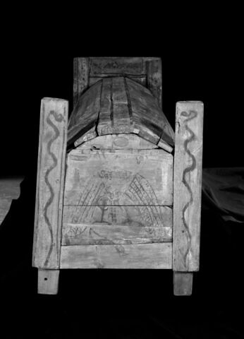 cercueil rectangulaire à poteaux d'angle ; couvercle de cercueil, image 14/16