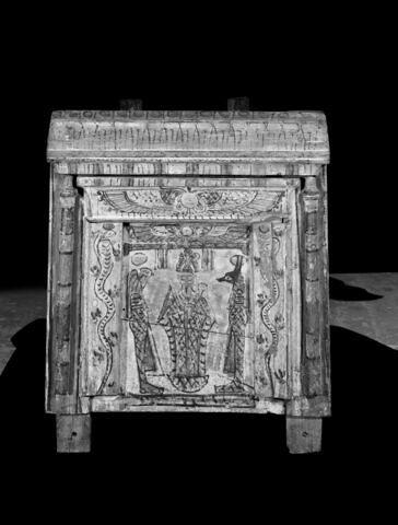 cercueil rectangulaire à poteaux d'angle ; couvercle de cercueil, image 15/16