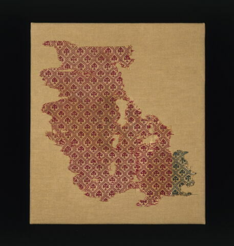 housse de coussin ou de matelas ; fragment, image 3/4