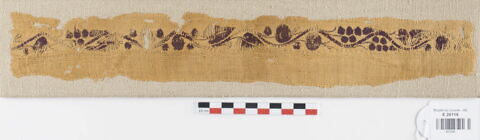 bande décorative d'habillement ; fragment