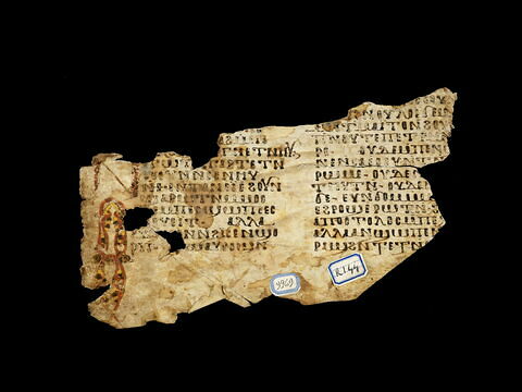 feuillet de codex ; fragment