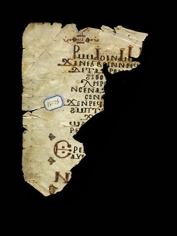feuillet de codex ; fragment