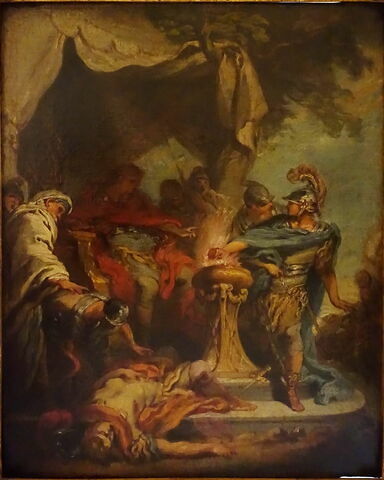 Mucius Scaevola devant Porsenna. Esquisse., image 2/2