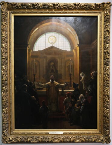 Célébration de la messe à l'autel de Notre-Dame de Bon-Secours