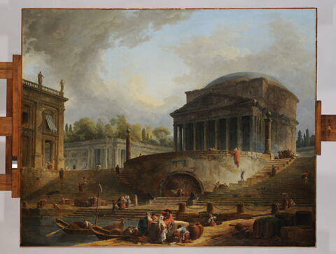 Vue du port de Ripetta, à Rome, image 2/4