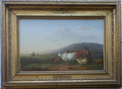 Paysage avec animaux. Le berger.