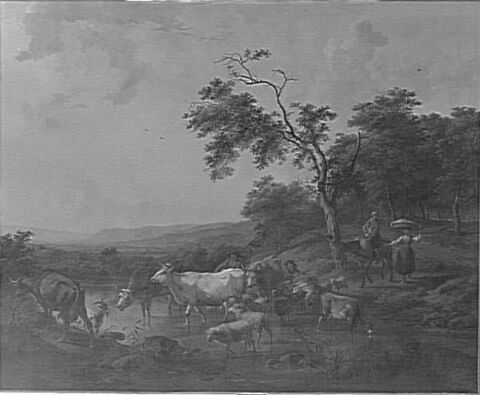 Paysage avec troupeau, image 9/9