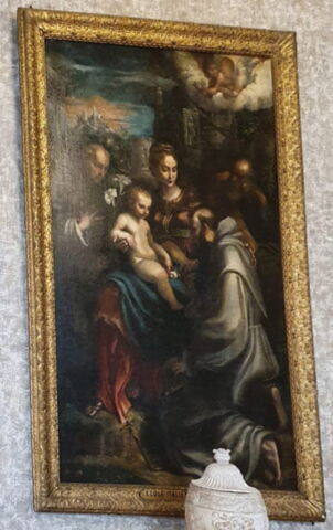 Saint François d'Assise offrant à Jésus les roses de Janvier