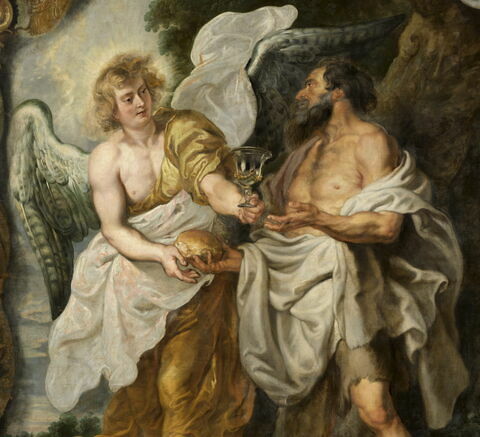 Le Prophète Élie dans le désert, image 3/4