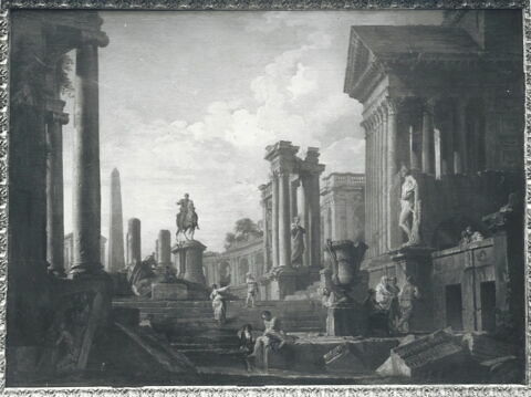Ruines à l'obélisque avec la statue équestre de Marc-Aurèle, image 7/7