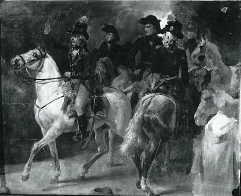Le Général Dumouriez et son état-major à la bataille de Jemmapes, image 7/7