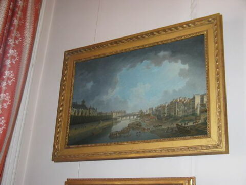 L'Archevêché, le pont de la Tournelle et le quai Saint-Bernard vus de l'Hôtel-Dieu, image 2/2