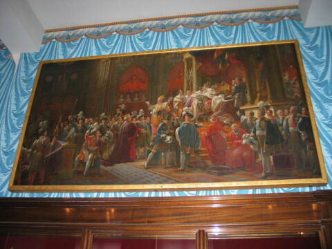 Le Sacre du roi Charles X dans la cathédrale Saint-Rémi à Reims, le 29 mai 1825.