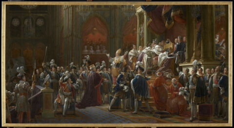 Le Sacre du roi Charles X dans la cathédrale Saint-Rémi à Reims, le 29 mai 1825., image 1/2