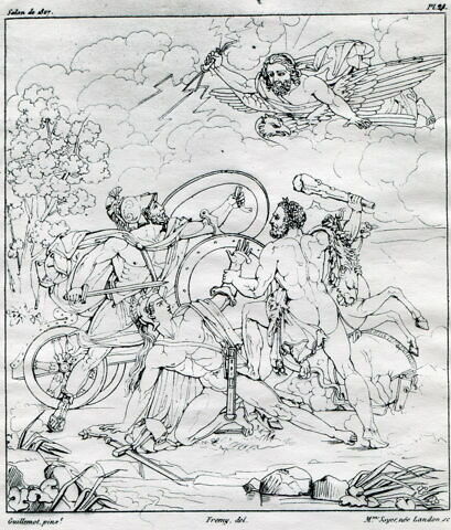 Combat d'Hercule et de Mars sur le corps de Cyenus, image 2/3