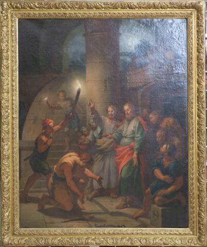Saint Paul, à Lystre, empêche son geôlier de se tuer