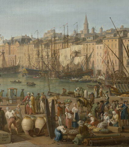 L'Intérieur du port de Marseille, vu du Pavillon de l'Horloge du Parc, image 4/8