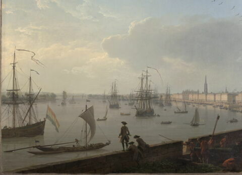 Vue du port de Bordeaux, prise du château Trompette, image 2/3