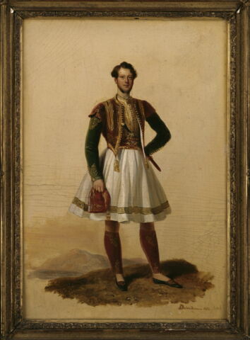 Portrait d'homme en costume grec