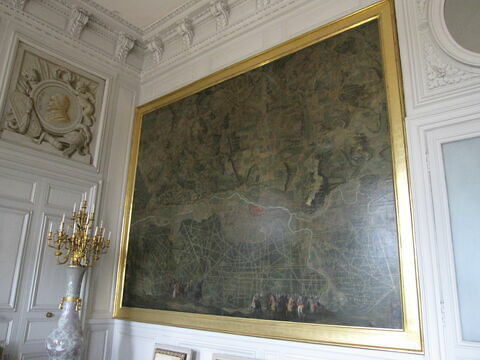 Plan d'une partie de la forêt de Compiègne, avec chasse de Louis XV, image 2/5
