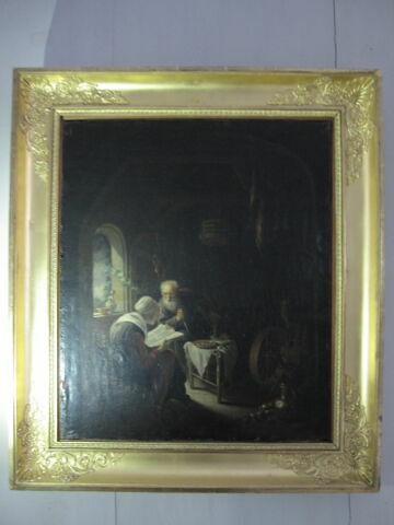 La Lecture de la Bible ; Intérieur d'un ménage rustique, image 2/5