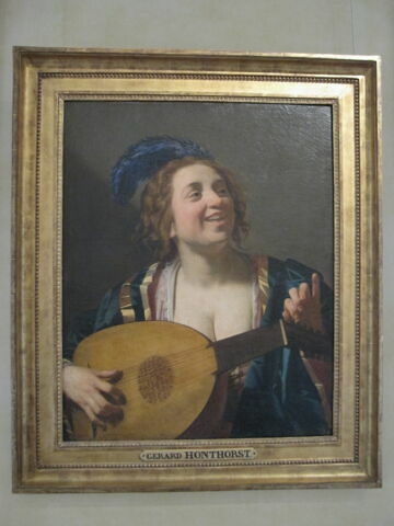 Femme jouant du luth, image 2/2