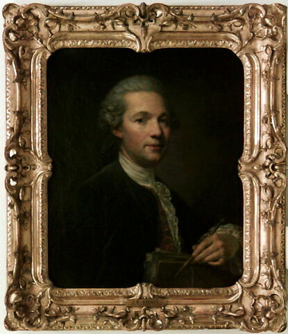 Portrait d'un artiste, dit aussi : Portrait de l'architecte Ange Jacques Gabriel, ou Portrait de Greuze lui-même de l'architecte Gabriel., image 2/2