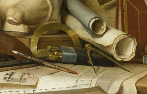 Les attributs de la peinture, de la sculpture et de l'architecture, image 2/5