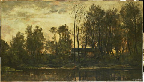 Soleil couchant, Bas-Meudon (Hauts-de-Seine).